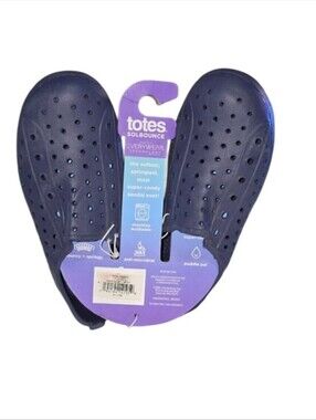 totes SolBounce Navy Perforated Water Sandals